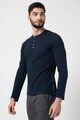 Tom Tailor Bluza Henley cambrata cu aspect texturat Barbati