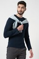 Tom Tailor Bluza Henley cambrata cu aspect texturat Barbati