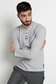 Tom Tailor Bluza Henley cambrata cu aspect texturat Barbati