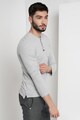 Tom Tailor Bluza Henley cambrata cu aspect texturat Barbati