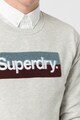 SUPERDRY Bluza sport slim fit cu logo texturat Workwear Barbati