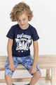 U.S. Polo Assn. Pijama cu pantaloni scurti si imprimeu logo Baieti