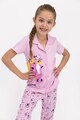 U.S. Polo Assn. Pijama cu imprimeu grafic Fete