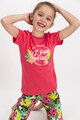 U.S. Polo Assn. Pijama de bumbac cu imprimeu Fete