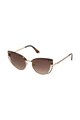 Guess Ochelari de soare cat-eye cu rama metalica Femei