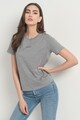 CALVIN KLEIN Tricou regular fit cu decolteu la baza gatului si imprimeu logo Femei