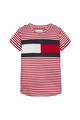 Tommy Hilfiger Tricou din lyocell in dungi Fete