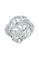 Highstreet Jewels Inel decorat cu cristale, Argintiu, 50 MM Standard Femei