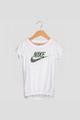 Nike Set de colanti cu imprimeu si tricou logo - 2 piese, fete, Alb/Negru/Gri antracit Fete