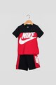 Nike Set de tricou cu model colorblock si pantaloni scurti cu logo Amplify Baieti