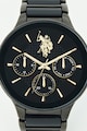 U.S. Polo Assn. Мултифункционален часовник с двуцветна каишка Мъже