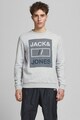 Jack & Jones Bluza sport cu decolteu la baza gatului si imprimeu logo Barbati