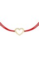Zea et Sia Bratara tip snur cu talisman in forma de inima din aur galben de 14K Femei