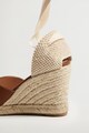 VIOLETA BY MANGO Espadrile wedge de piele Yuteplat Femei