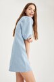 DeFacto Rochie din denim relaxed fit cu maneci bufante Femei