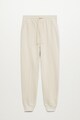 Mango Pantaloni jogger de bumbac organic cu snur Paris Femei