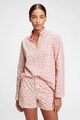 GAP Camasa de pijama din bumbac cu imprimeu Femei