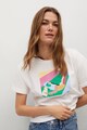 Mango Tricou din bumbac organic cu imprimeu PS Woman Femei