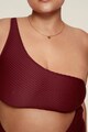 VIOLETA BY MANGO Costum de baie intreg cu aspect texturat Bambu Femei