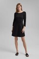 Esprit Rochie mini evazata cu maneci 3/4 Femei