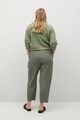 VIOLETA BY MANGO Pantaloni conici din amestec de lyocell Fluido Femei