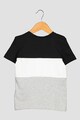 CALVIN KLEIN Tricou cu model colorblock si logo supradimensionat Baieti