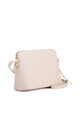 Anna Morellini Geanta crossbody de piele cu aspect de piele de crocodil Bianca Femei