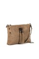 Mia Tomazzi Geanta crossbody de piele intoarsa cu aspect de piele de reptila Navigli Femei