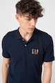 GAP Tricou polo slim fit din material pique cu broderie logo Barbati