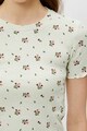 KOTON Tricou crop cu imprimeu floral Femei