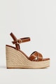 Mango Sandale din piele ecologica cu talpa wedge Days Femei