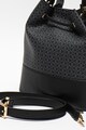 U.S. Polo Assn. Geanta bucket de piele ecologica cu logo in relief Femei