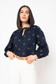 Vero Moda Bluza din amestec de in cu broderii Femei