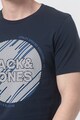 Jack & Jones Tricou cu decolteu la baza gatului si imprimeu logo Barbati