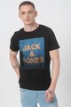 Jack & Jones Tricou regular fit cu decolteu la baza gatului si logo York Barbati