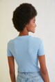 Trendyol Bluza crop din jerseu cu aspect striat Femei