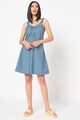 Vero Moda Rochie mini din material chambray cu croiala in A Akela Femei