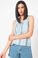 Vero Moda Top din material chambray cu funda Akela Femei