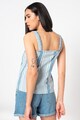 Vero Moda Top din material chambray cu funda Akela Femei