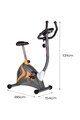 Hms Bicicleta fitness magnetica  M2005, volanta 6 kg, greutate maxima utilizator 110 kg, gri Femei