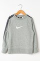 Nike Bluza sport cu logo si decolteu la baza gatului Swoosh Fete