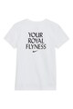 Nike Tricou cu imprimeu text pe partea din spate Cotton Fete