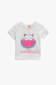 KOTON Tricou de bumbac cu imprimeu Fete