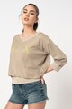 ARMANI EXCHANGE Bluza tricotata fin cu logo Femei