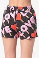 Love Moschino Pantaloni scurti de viscoza cu imprimeu logo Femei