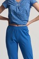 Sofiaman Pijama cu tricou si pantaloni capri de bumbac organic Deborah Femei