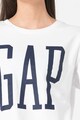 GAP Bluza sport cu imprimeu logo si decolteu la baza gatului Femei