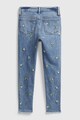 GAP Blugi skinny cu flori brodate Fete