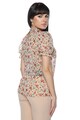 Miss One Bluza cu imprimeu floral si maneci scurte Femei