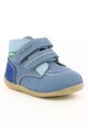 Kickers kids Ghete de piele nabuc cu velcro Fete